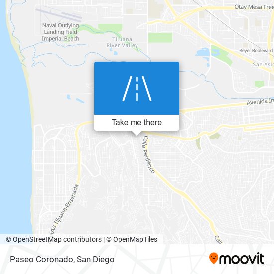 Mapa de Paseo Coronado