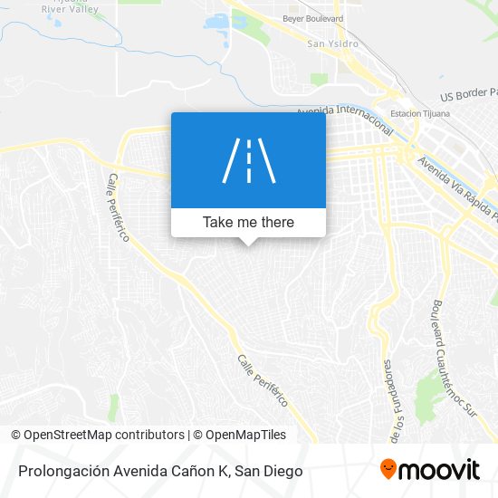 Prolongación Avenida Cañon K map