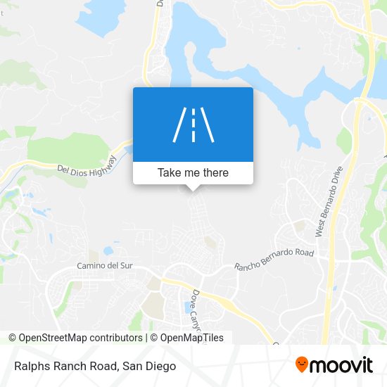 Ralphs Ranch Road map