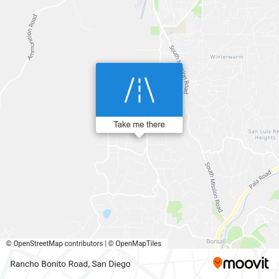 Rancho Bonito Road map