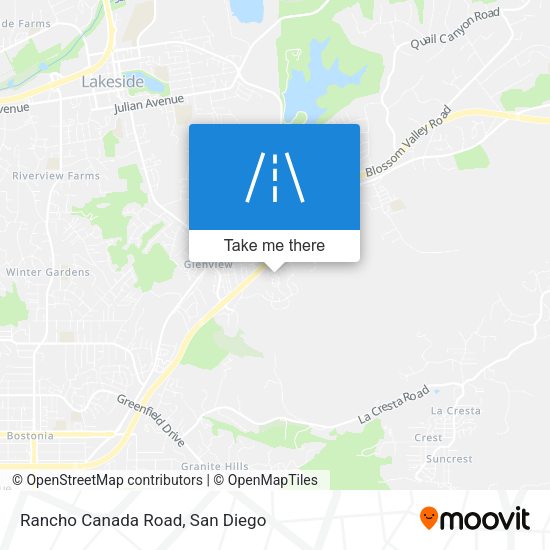 Rancho Canada Road map