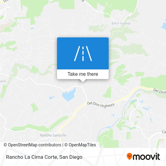 Rancho La Cima Corte map