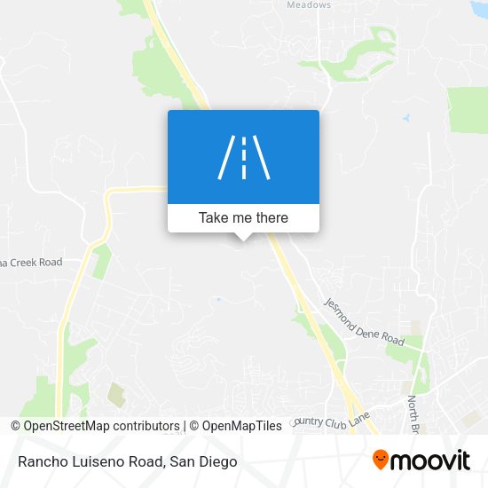 Rancho Luiseno Road map