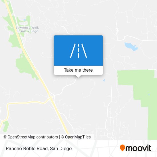 Rancho Roble Road map