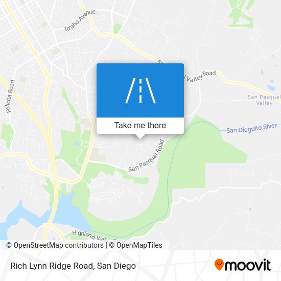 Rich Lynn Ridge Road map