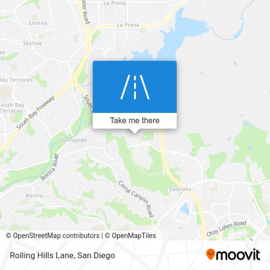 Rolling Hills Lane map