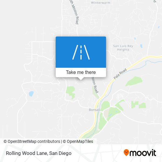 Rolling Wood Lane map