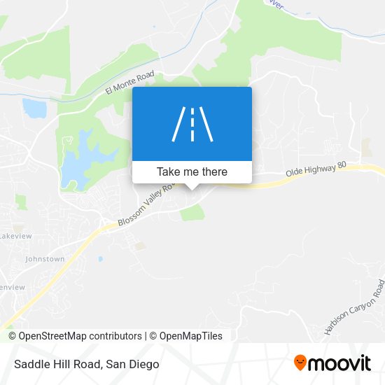 Mapa de Saddle Hill Road