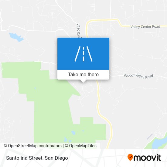 Mapa de Santolina Street