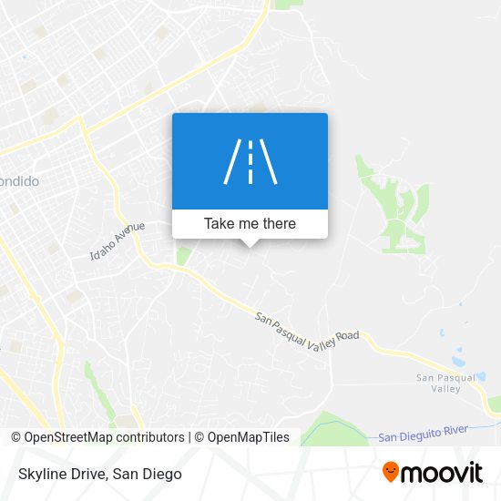 Mapa de Skyline Drive