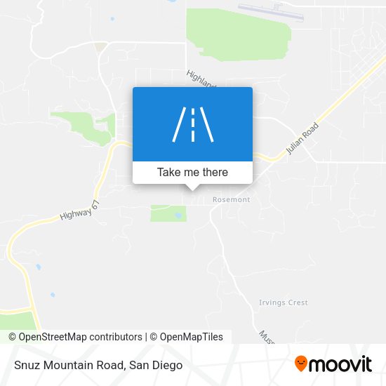 Mapa de Snuz Mountain Road