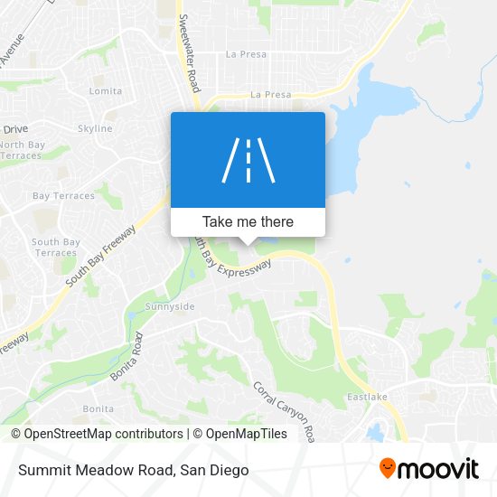 Summit Meadow Road map