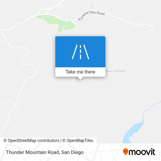 Mapa de Thunder Mountain Road