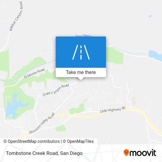 Mapa de Tombstone Creek Road