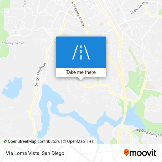 Via Loma Vista map