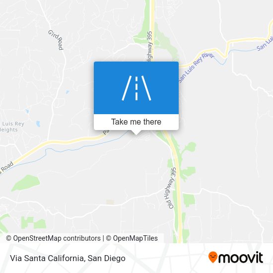 Via Santa California map