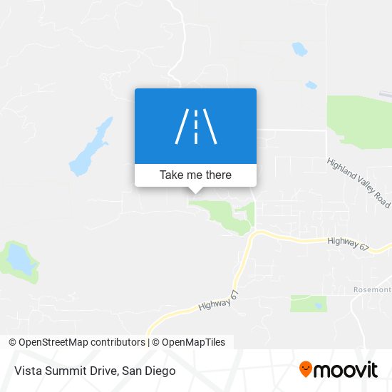 Vista Summit Drive map