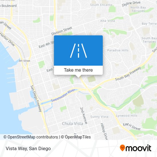 Vista Way map