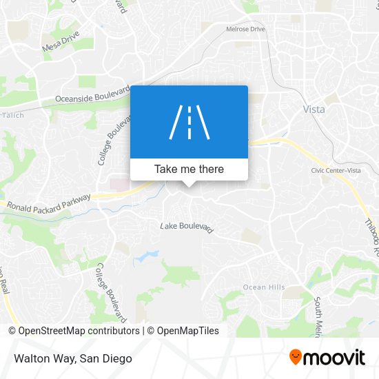Mapa de Walton Way