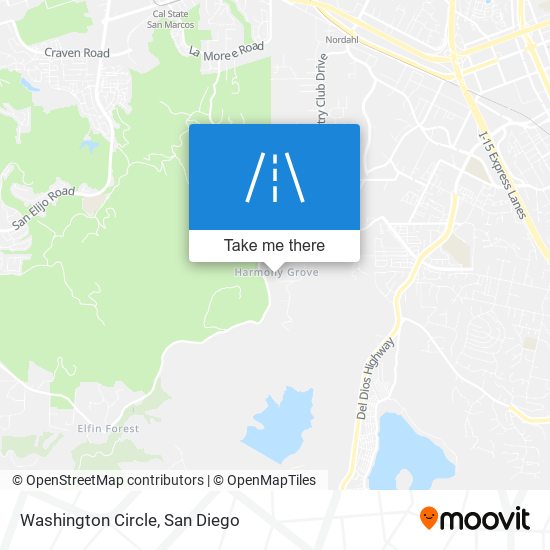Mapa de Washington Circle
