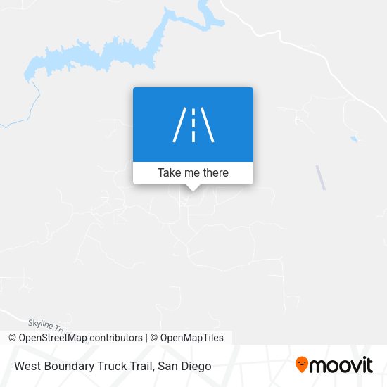 West Boundary Truck Trail map