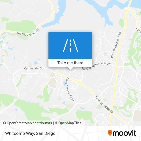 Mapa de Whitcomb Way