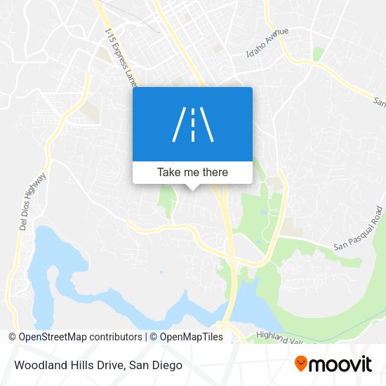 Mapa de Woodland Hills Drive