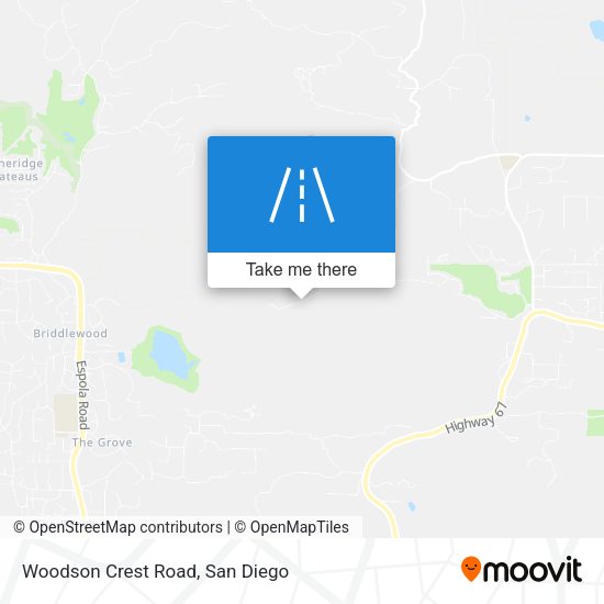 Woodson Crest Road map