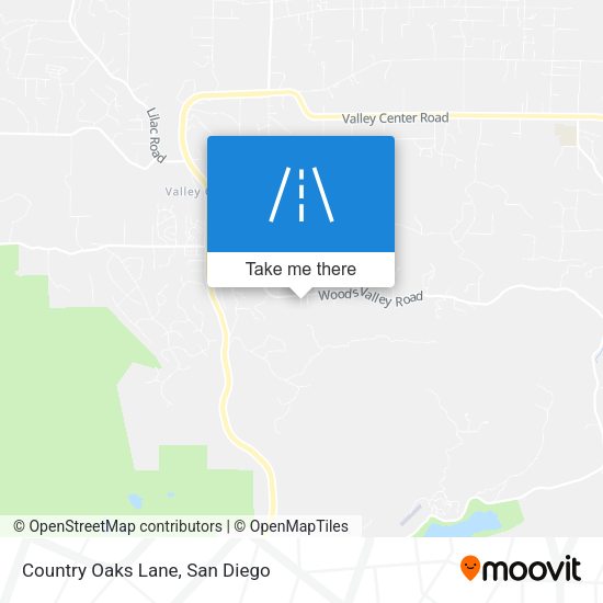 Mapa de Country Oaks Lane