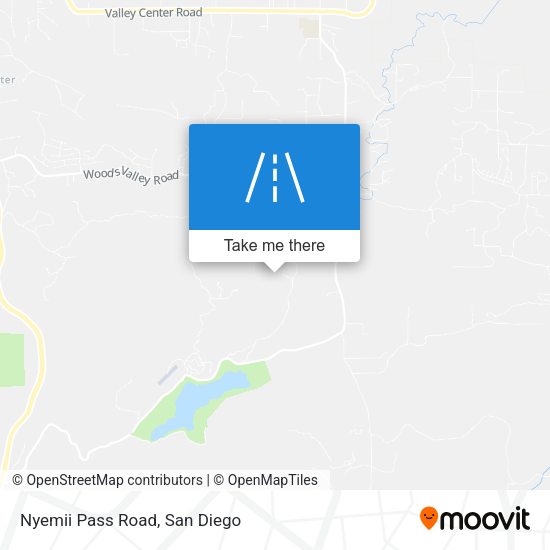 Mapa de Nyemii Pass Road