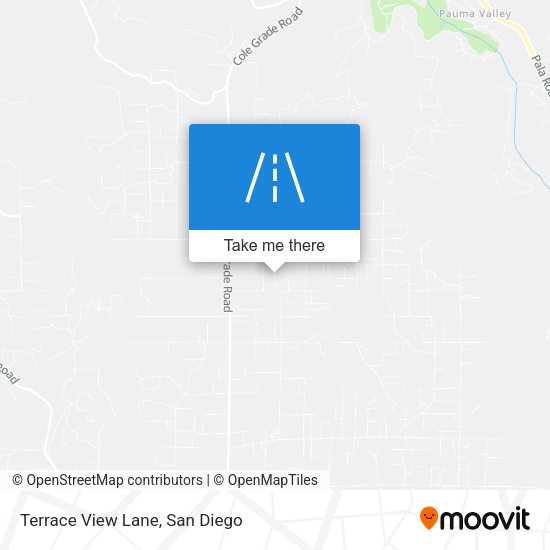Terrace View Lane map