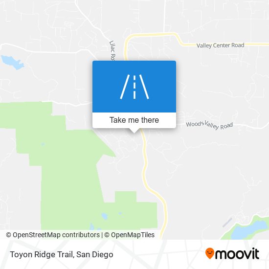 Toyon Ridge Trail map