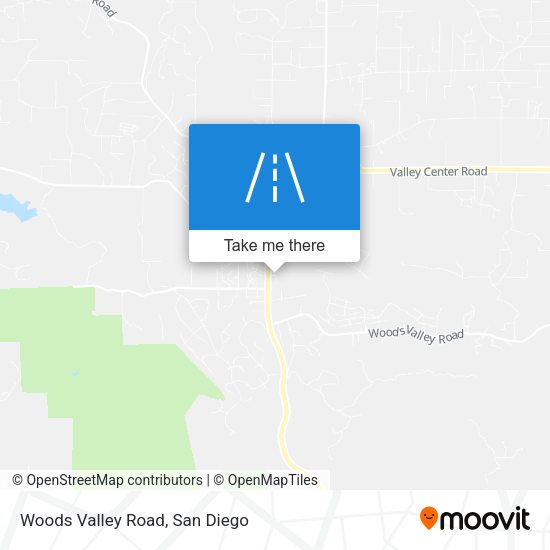 Woods Valley Road map