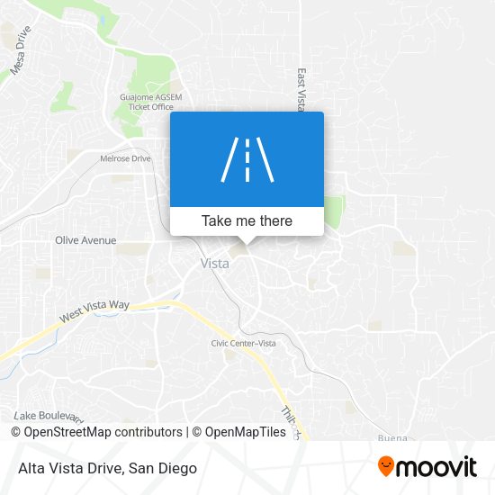 Alta Vista Drive map