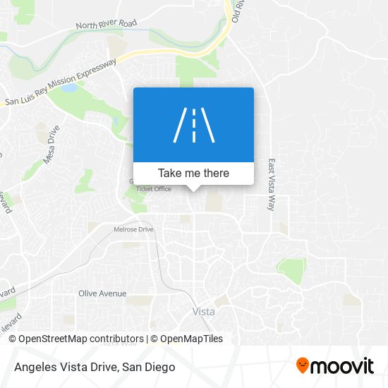Angeles Vista Drive map