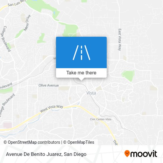 Avenue De Benito Juarez map