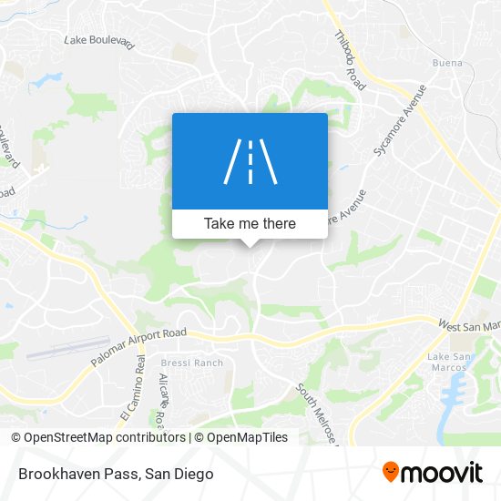 Brookhaven Pass map