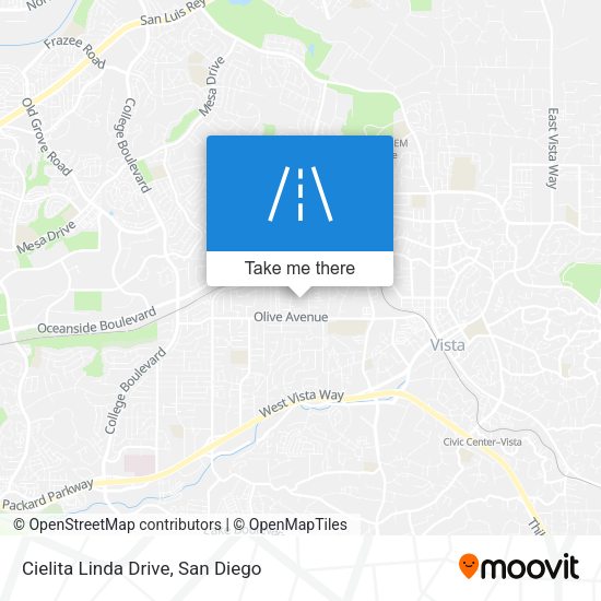 Cielita Linda Drive map