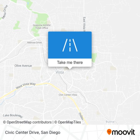 Civic Center Drive map