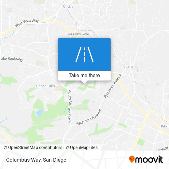 Mapa de Columbus Way