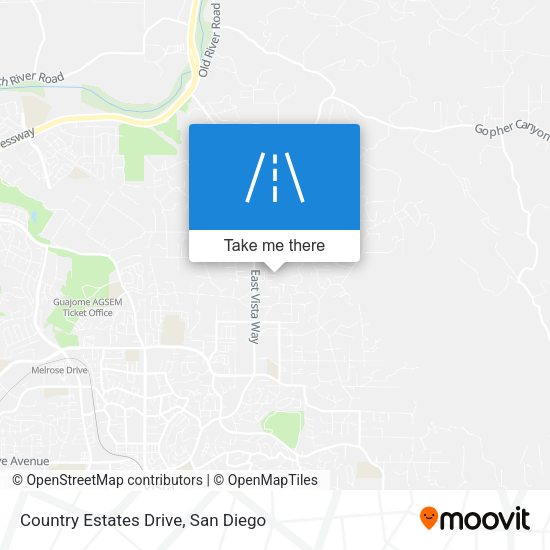 Country Estates Drive map