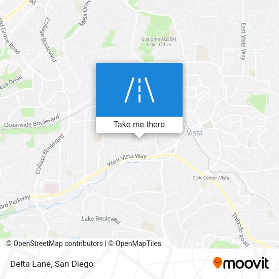 Mapa de Delta Lane
