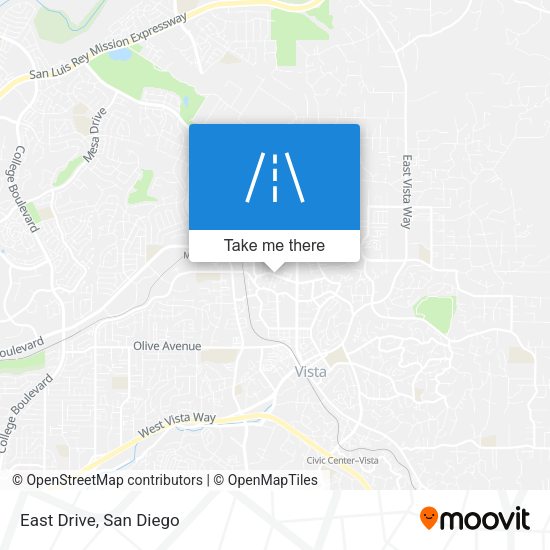 Mapa de East Drive