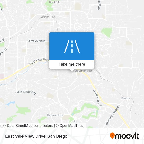 Mapa de East Vale View Drive