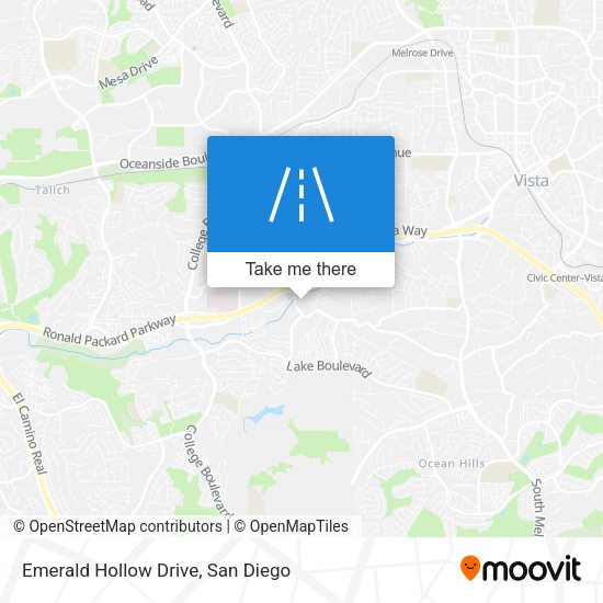 Emerald Hollow Drive map