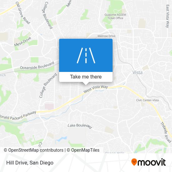 Hill Drive map