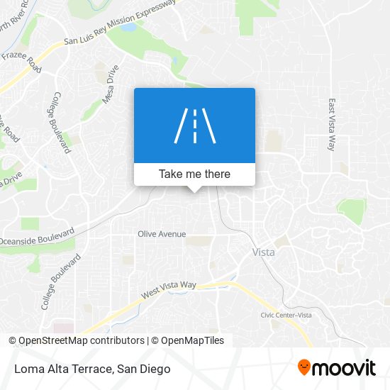 Loma Alta Terrace map