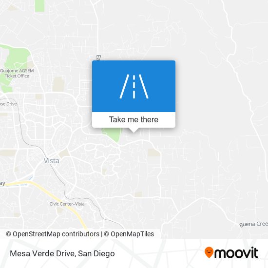 Mesa Verde Drive map