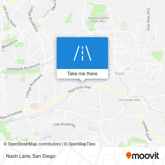 Mapa de Nash Lane