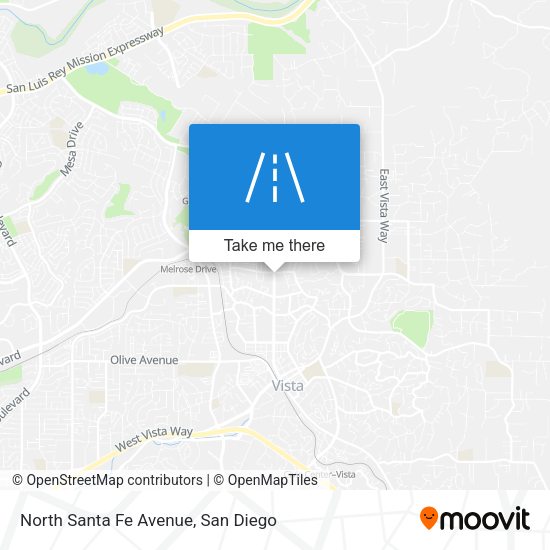 North Santa Fe Avenue map